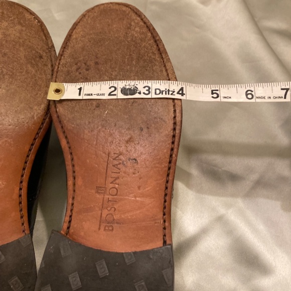 PROM !!! Bostonian Classics Men’s Black Leather Wing Tips Lace Up Size 8 VGUC - Picture 10 of 11